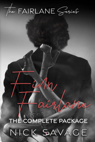Black and white cover with a person in a suit and a woman with curly hair touching their face, text overlay.